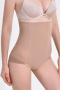 sexy slight stretch belly tightening waist shaping panties_Black_Nude