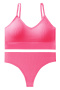 sexy slight stretch 15 colors solid color padded bras sets size run small_Black_White_Pink_Red_Rose Red_Magenta