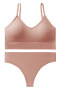 sexy slight stretch 15 colors solid color padded bras sets size run small_Black_White_Pink
