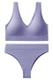 sexy slight stretch 9 colors v-neck padded bras sets size run small_Black_White_Magenta_Light Green_Green_Sky Blue_Light Purple