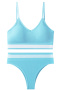 sexy slight stretch 9 colors contrast color padded bras sets size run small_Black_White_Magenta_Light Green_Green_Sky Blue