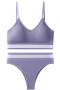 sexy slight stretch 9 colors contrast color padded bras sets size run small_Black_White_Magenta_Light Green_Green_Sky Blue_Light Purple