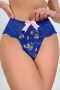 sexy slight stretch see through lace floral printing bow panty_Black_Rose Red_Blue