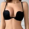 sexy slight stretch 3 colors no-removable padding underwire gathered bra_Black