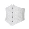 new non-stretch plus size jacquard with rubber bone lace-up abdominal corset_White