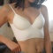 sexy slight stretch solid color with underwire padded bras_Black_White