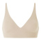 sexy slight stretch 6 colors solid color v-neck traceless padded bras_Black_Pink_Green_Beige