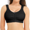 sexy plus size high stretch 5 colors zip-up crop vest shapewear_Black