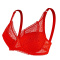 sexy slight stretch 5 colors lace solid color with underwire bras_White_Pink_Red