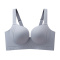 sexy plus size slight stretch 5 colors traceless padded bras(size run small)_Black_Dark Gray_Red_Haze Blue
