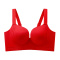 sexy plus size slight stretch 5 colors traceless padded bras(size run small)_Black_Dark Gray_Red
