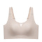 sexy slight stretch 4 colors solid color traceless padded bras(size run small)_Black_Beige