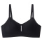sexy plus size slight stretch 5 colors glossy padded bras(size run small)_Black