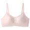sexy plus size slight stretch 5 colors glossy padded bras(size run small)_Black_Pink