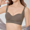 sexy slight stretch 5 colors solid color traceless padded bras(size run small)_Black_Pink_Rose Red_Beige_Brown