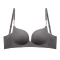 sexy slight stretch 5 colors pearl decor traceless padded bras(size run small)_Black_Dark Gray