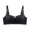 sexy slight stretch 4 colors gather traceless padded bras(size run small)_Black