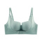 sexy slight stretch 4 colors gather traceless padded bras(size run small)_Black_Aqua Green