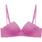 sexy slight stretch 5 colors traceless breathable padded bras(size run small)_Black_Magenta