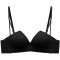 sexy slight stretch 5 colors traceless breathable padded bras(size run small)_Black