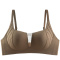 sexy slight stretch 4colors traceless stitching mesh padded bras(size run small)_Black_Beige_Brown