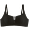 sexy slight stretch 4colors traceless stitching mesh padded bras(size run small)_Black