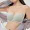 sexy slight stretch 5 colors traceless padded bras(size run small)_Black_Gray