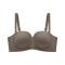 sexy slight stretch 5 colors traceless padded bras(size run small)_Black_Gray_Brown