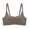 sexy stretch 4 colors solid color traceless gather padded bras(size run small)_Black_Beige_Brown