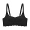 sexy stretch 4 colors solid color traceless gather padded bras(size run small)_Black