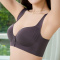 sexy slight stretch 5 colors traceless solid color padded bras(size run small)_Black_Dark Gray