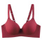 sexy slight stretch 4colors spiral pattern traceless padded bras(size run small)_Black_Rose Red