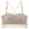 sexy slight stretch lace breathable padded bras(size run small)_Black_White_Brown