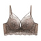 sexy slight stretch 5 colors lace gather padded bras(asia size)_Black_Red_Light Purple_Beige_Brown