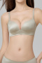 sexy slight stretch 5 colors glossy solid color padded bras(size run small)_Black_Gray_Pink_Light Green