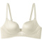 sexy slight stretch 5 colors glossy solid color padded bras(size run small)_Black_Gray_Pink_Light Green_Beige