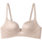 sexy slight stretch 5 colors glossy solid color padded bras(size run small)_Black_Gray_Pink