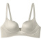sexy slight stretch 5 colors glossy solid color padded bras(size run small)_Black_Gray