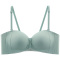 sexy slight stretch 4colors solid color front buckle padded bras(size run small)_Black_Aqua Green