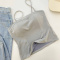 sexy slight stretch 5 colors padded bras(size run small)_Black_Gray