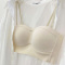 sexy slight stretch 4 colors traceless gather padded bras(size run small)_Black_Deep Yellow_Light Purple_Beige