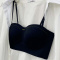 sexy slight stretch 4 colors traceless gather padded bras(size run small)_Black