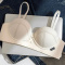 sexy slight stretch 4 colors glossy gather padded bras(asia size)_Black_Pink_Rose Red_Beige