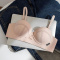 sexy slight stretch 4 colors glossy gather padded bras(asia size)_Black_Pink