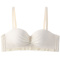 sexy slight stretch 4 colors shirring padded bras(asia size)_Black_Gray_Rose Red_Beige