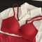 sexy slight stretch 5 colors solid color padded bras(asia size)_Black_Red