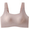 sexy plus size slight stretch solid color padded bras(size run small)_Black_Gray_Pink