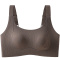 sexy plus size slight stretch solid color padded bras(size run small)_Black_Gray_Pink_Beige_Brown
