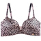 sexy slight stretch 3 colors leopard printing padded bras(asia size)_Gray_Pink