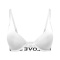 sexy stretch letter webbing removable shoulder strap gathered underwire bra_Black_White